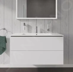 Duravit L-Cube - Wastafelonderkast 550x1020x481 Mm, 2 Laden, Wit Mat LC624201818 -Badkamer Luxe 116bc0983dedb1b58303b52b 1