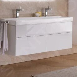 Geberit Xeno 2 - Wastafel Onderkast Met LED Verlichting En 4 Laden, 1200 Mm, Glanzend Wit 500.518.01.1 5 Geberit Xeno 2 - Wastafel Onderkast Met LED Verlichting En 4 Laden, 1200 Mm, Glanzend Wit 500.518.01.1 -Badkamer Luxe 1250307674b43c8b9827b320