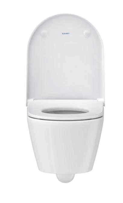 Duravit D-Neo - Hangend Toilet Met Wc Bril SoftClose, Rimless, Wit 45880900A1 4 Duravit D-Neo - Hangend Toilet Met Wc Bril SoftClose, Rimless, Wit 45880900A1 - Afbeelding 4
