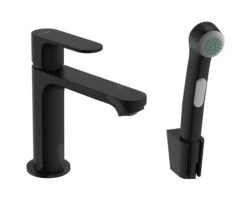 Hansgrohe Rebris S - Wastafelkraan Met Bidet Douche, Mat Zwart 72215670