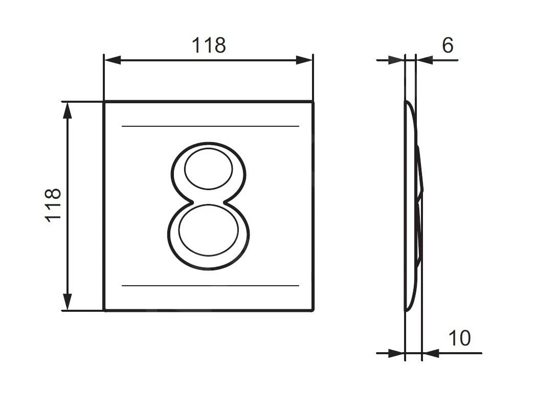 Ideal Standard Septa Pro - Bedieningspaneel P4, Chroom R0136AA 2 Ideal Standard Septa Pro - Bedieningspaneel P4, Chroom R0136AA - Afbeelding 2