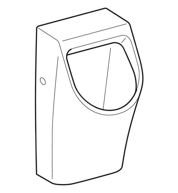 Geberit Smyle - Urinoir, Achterinlaat, Wit 500.254.01.1 3 Geberit Smyle - Urinoir, Achterinlaat, Wit 500.254.01.1 - Afbeelding 3