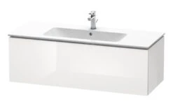 Duravit L-Cube - Wastafelonderkast 400x1220x481 Mm, 1 La, Glanzend Wit LC614302222