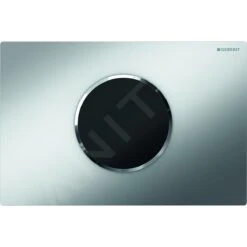 Geberit Sigma10 - Bedieningsplaat, Elektronisch, Dual Flush Spoeling, Batterij, Mat Chroom/chroom 115.908.KN.1