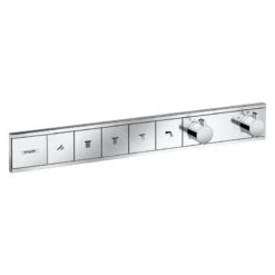 Hansgrohe RainSelect - Afbouwdeel Voor Inbouw Douchethermostaat Voor 5 Functies, Chroom 15384000
