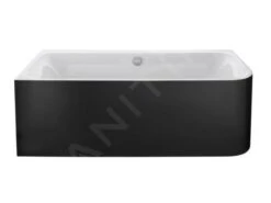 Duravit Happy D.2 Plus - Bad 1800x800 Mm, Links, Met Paneel, Wit/graphit Super Matt 700449800000000