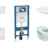 Geberit Duofix - Set Voorwandinstallatie, Closet Alpha Met WC-zitting, Bedieningspaneel Sigma30, Wit/chroom 111.300.00.5 ND5