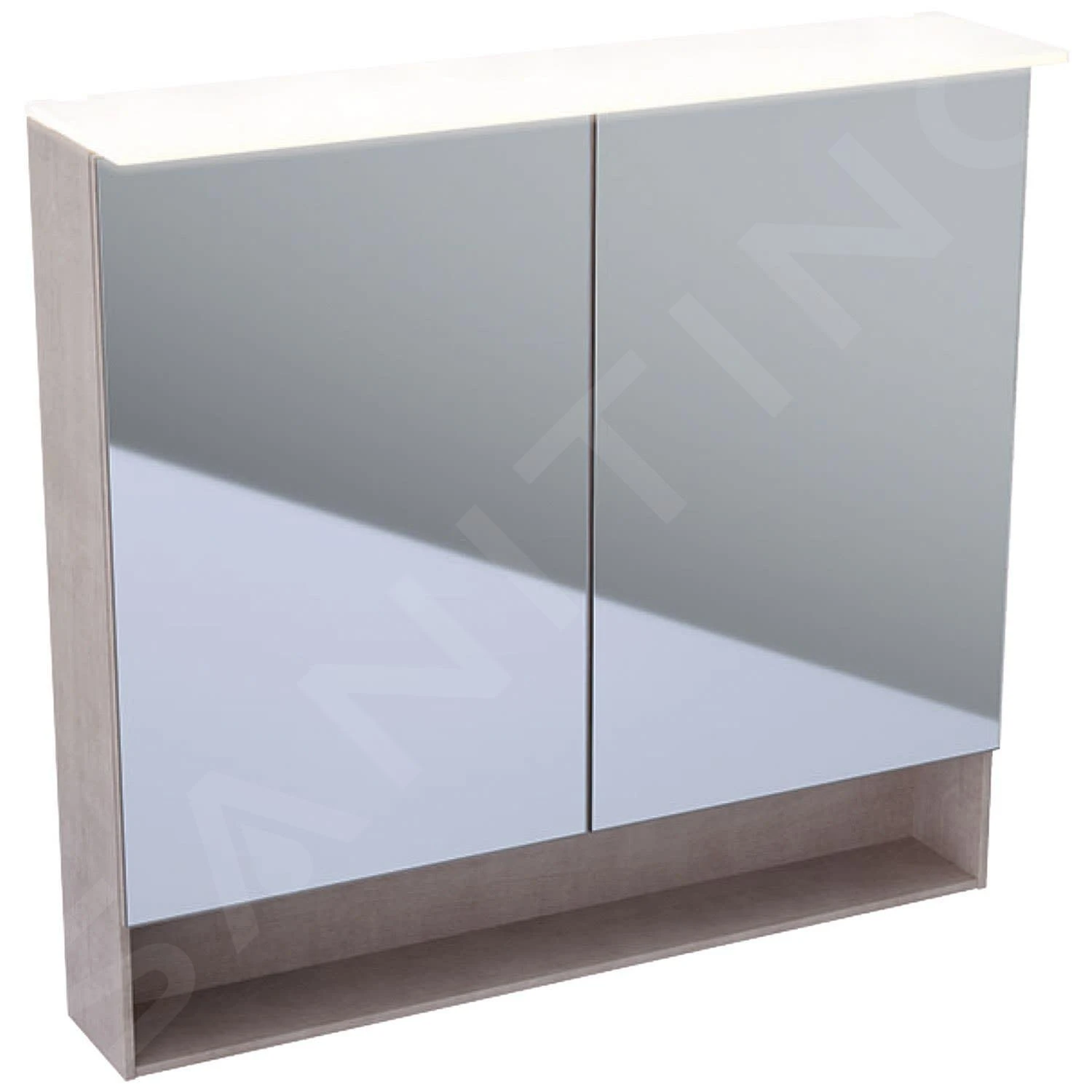 Geberit Acanto - Badkamer Bovenkast Met Spiegel 890x830 Mm, Mytic Eik 500.646.00.2 1 Geberit Acanto - Badkamer Bovenkast Met Spiegel 890x830 Mm, Mytic Eik 500.646.00.2