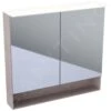 Geberit Acanto - Badkamer Bovenkast Met Spiegel 740x830 Mm, Mytic Eik 500.645.00.2