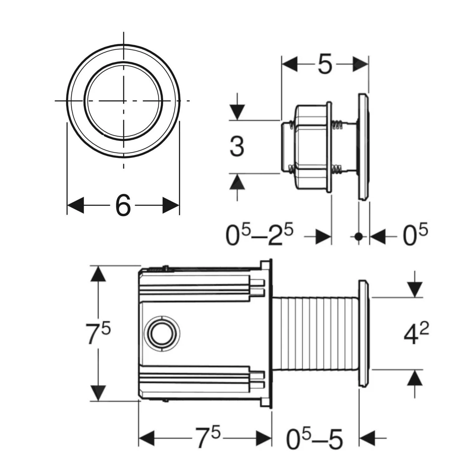 Geberit Spoelsystemen - Elektronische Bedieningsplaat Type 01, Netvoeding, Geborsteld Rvs 115.936.SN.6 2 Geberit Spoelsystemen - Elektronische Bedieningsplaat Type 01, Netvoeding, Geborsteld Rvs 115.936.SN.6 - Afbeelding 2