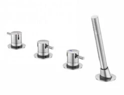 Steinberg 100 - Badrand Combinatie, 4-gats Installatie, Chroom 100 2480