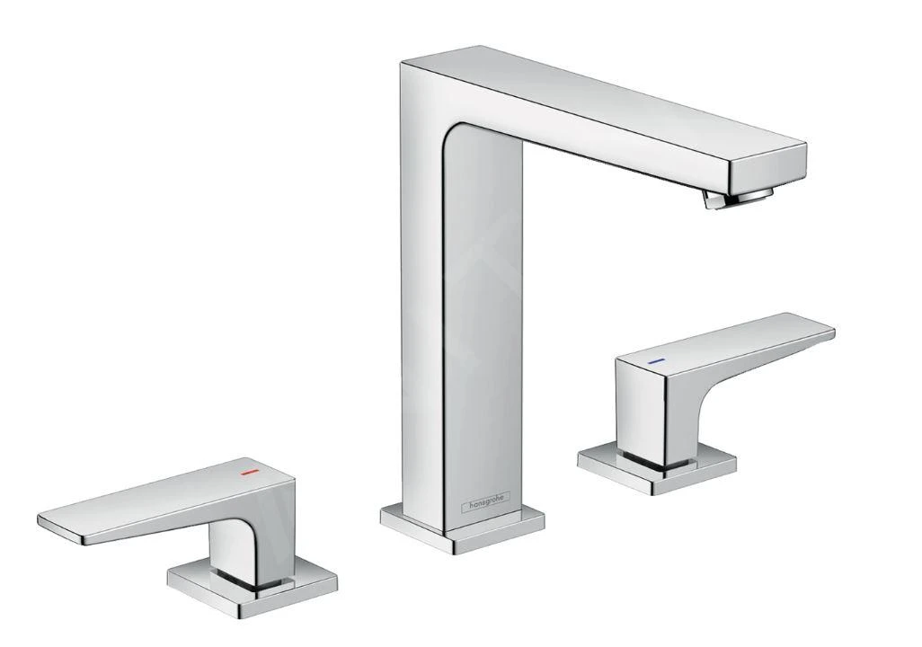 Hansgrohe Metropol - Wastafelmengkraan Met Push-Open Afvoer, 3-gats Installatie, Chroom 32515000 1 Hansgrohe Metropol - Wastafelmengkraan Met Push-Open Afvoer, 3-gats Installatie, Chroom 32515000