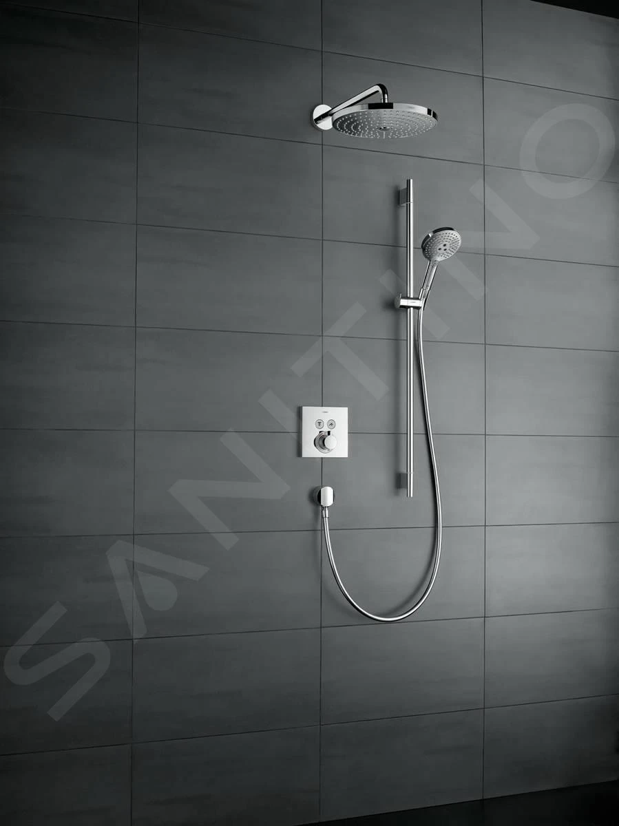 Hansgrohe Shower Select - Afbouwdeel Voor Inbouw Thermostaat Met Stopkraan En Omstelkraan,geborsteld Zwart Chroom 15763340 3 Hansgrohe Shower Select - Afbouwdeel Voor Inbouw Thermostaat Met Stopkraan En Omstelkraan,geborsteld Zwart Chroom 15763340 - Afbeelding 3