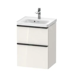 Duravit D-Neo - Wastafelonderkast Met Wastafel, 625x484x372 Mm, 2 Laden, Glanzend Wit DE0146022220000