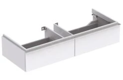 Geberit ICon - Onderkast Voor Dubbele Wastafel Met 2 Laden 1200 Mm, Mat Wit 841120000