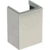 Geberit Smyle Square - Wastafelkast, 442x356x617 Mm, 1 Deur, Scharnieren Links, Zand Grijs 500.351.JL.1
