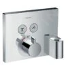 Hansgrohe Shower Select - Thermostaat Mengkraan Met Stopkraan Voor 2 Functies, Douchehouder Porter En FixFit, Chroom 15765000