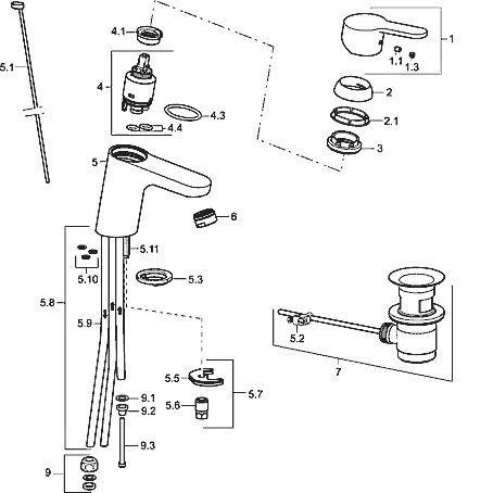 Hansa Primo - Eengreeps Wastafelkraan, Chroom 49571103 3 Hansa Primo - Eengreeps Wastafelkraan, Chroom 49571103 - Afbeelding 3