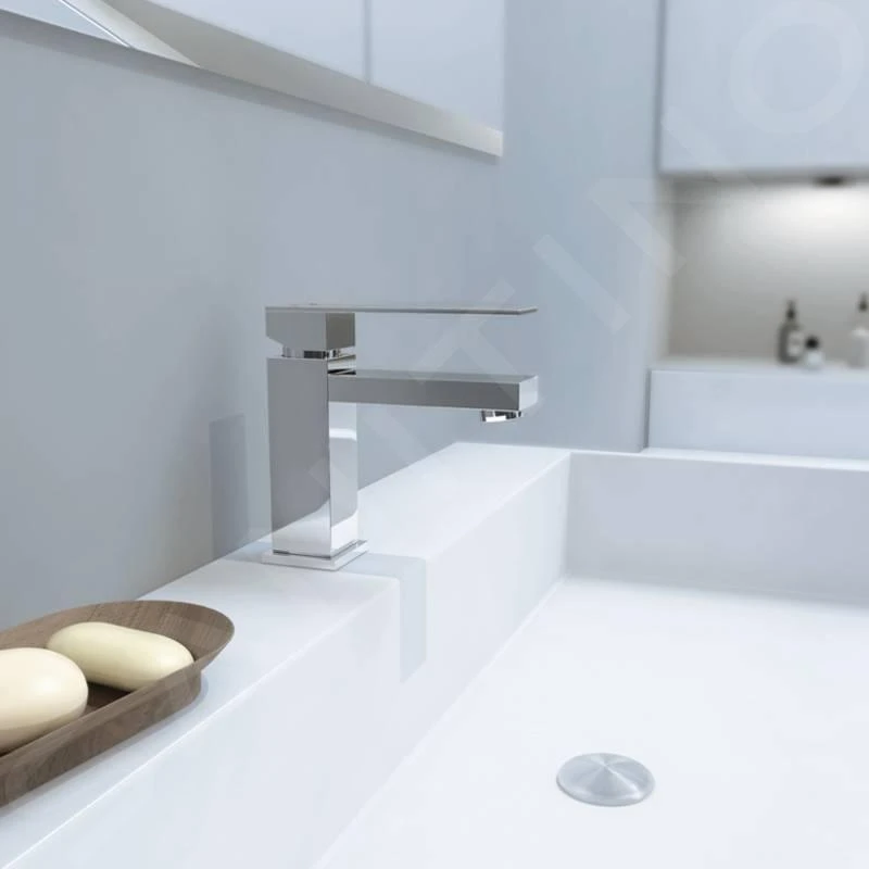 Steinberg 160 - Wastafelkraan Met Waste, Chroom 160 1000 6 Steinberg 160 - Wastafelkraan Met Waste, Chroom 160 1000 - Afbeelding 6