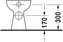 Duravit Duraplus - Bambi Staande Toiletpot, 300x390 Mm, Wit 0106090000 -Badkamer Luxe 191a0aa68a1e270b2d846663