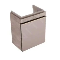 Geberit Citterio - Fontein Onderkast 450 Mm, Glanzend Grijsbruin/eik Beige 500.555.JI.1