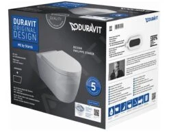 Duravit ME By Starck - Wandcloset, Softclose WC-zitting, Rimless, Alpine Wit 45290900A1 -Badkamer Luxe 199776a91422941009a873c0