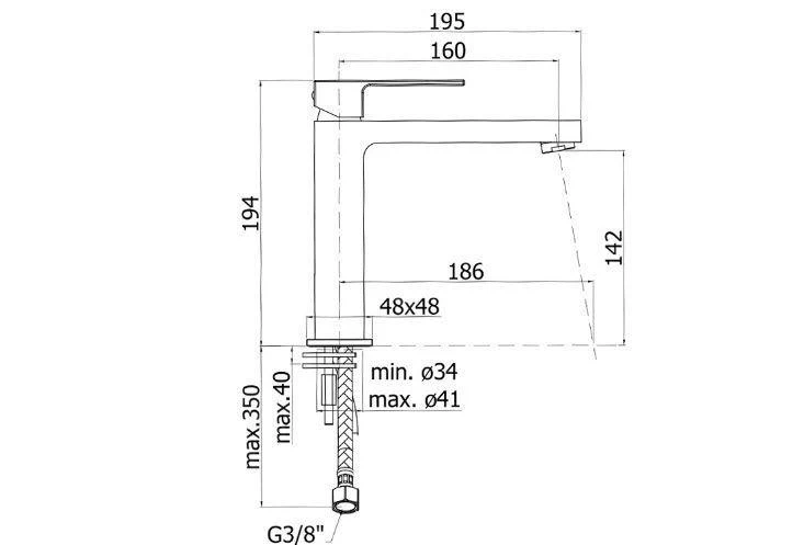 Paffoni Elle - Wastafelkraan Medium, Chroom EL074CR 2 Paffoni Elle - Wastafelkraan Medium, Chroom EL074CR - Afbeelding 2