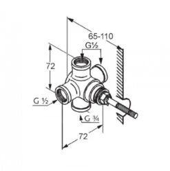 Kludi Adlon - Inbouwdeel Voor 2-weg Omstelling 2975100 -Badkamer Luxe 19f0da93d909acf91b0435ba