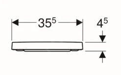 Geberit Selnova Square - WC-zitting, Duroplast, Wit 501.555.01.1 -Badkamer Luxe 1a1942f8f85184f1ca1bb92d