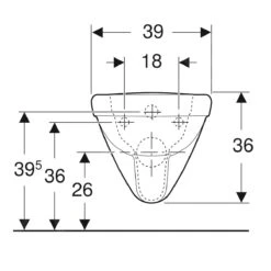 Geberit Selnova Comfort - Square Wandcloset, 700x390 Mm, Rimfree, Wit 500.791.01.1 -Badkamer Luxe 1b521e499bf0a8a109635a19