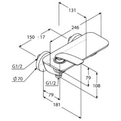 Kludi Balance - Opbouw Douchekraan, Wit/chroom 527109175 -Badkamer Luxe 1b9c95eec0ac2f232dfc53e8