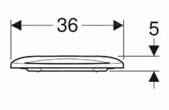 Geberit Selnova Comfort - WC-zitting Voor Gehandicapten, Zonder Deksel, Wit 500.340.01.1 -Badkamer Luxe 1ca0e115bf61b2cff4e88a6f