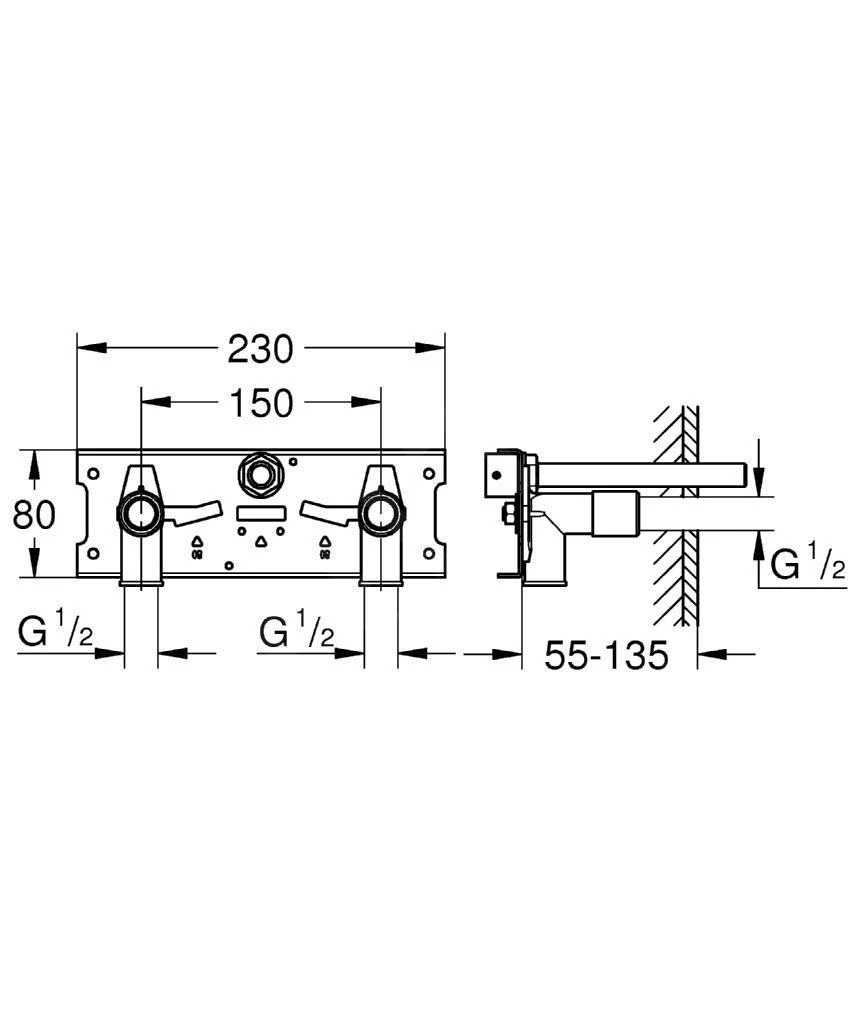 Grohe Toebehoren - Aansluitset Voor Thermostatische Elektronische Wastafelmengkraan 39383000 2 Grohe Toebehoren - Aansluitset Voor Thermostatische Elektronische Wastafelmengkraan 39383000 - Afbeelding 2