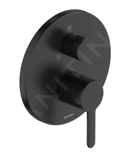 Duravit C.1 - Inbouw Douchemengkraan, Voor 2 Functies, Mat Zwart C14210012046 1 Duravit C.1 - Inbouw Douchemengkraan, Voor 2 Functies, Mat Zwart C14210012046