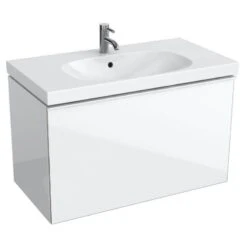 Geberit Acanto - Wastafelonderkast 900 Mm, Glanzend Wit 500.612.01.2