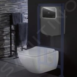 Villeroy & Boch ViConnect - WC-bedieningsplaat 200G Met LED-verlichting, Glanzend Zwart 921843RB -Badkamer Luxe 1e29b546453be2dec9783c06