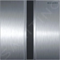 Geberit Spoelsystemen - Wc-besturing Met Elektronische Spoelactivering, Bedieningsplaat Type 50, Batterijvoeding, Geborsteld Chroom 116.036.GH.1