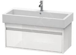 Duravit Ketho - Wastafel Onderkast 410x950x440 Mm, 1 La, Glanzend Wit KT668802222
