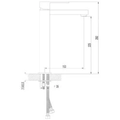 Sapho Latus - Hoge Wastafelkraan, Chroom 1102-04 -Badkamer Luxe 1ef6a65decafd640312cb9be
