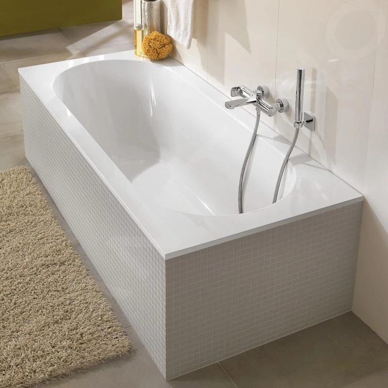 Villeroy & Boch Oberon - Bad Solo 1800x800x470 Mm, Quaryl, Wit UBQ180OBE2V-01 2 Villeroy & Boch Oberon - Bad Solo 1800x800x470 Mm, Quaryl, Wit UBQ180OBE2V-01 - Afbeelding 2