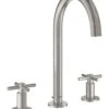 Grohe Atrio - Wastafelkraan Met Afvoergarnituur En Draaibare Uitloop, M-size, 3-gats Installatie, Supersteel 20008DC3