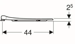 Geberit Selnova Comfort - WC-zitting Voor Gehandicapten, Zonder Deksel, Wit 500.134.01.1 -Badkamer Luxe 2085009f781b4b74ed81b95d