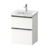 Duravit D-Neo - Wastafelonderkast 625x484x372 Mm, 2 Laden, Mat Wit DE4350018180000