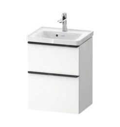Duravit D-Neo - Wastafelonderkast 625x484x372 Mm, 2 Laden, Mat Wit DE4350018180000