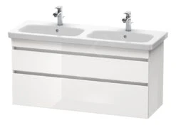 Duravit DuraStyle - Wastafelonderkast 610x1230x448 Mm, 2 Laden, Glanzend Wit DS649802222