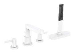 Hansgrohe Finoris - Badrandkraan, 4-gats, SBox, Mat Wit 76444700