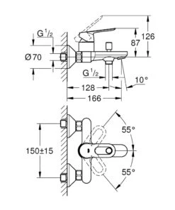 Grohe BauLoop - Badkraan,chroom 23603000 -Badkamer Luxe 214a342d20757ded6b536d58