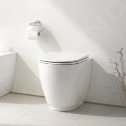 Grohe Essence - Vrijstaand Toilet, Rimless, PureGuard, Alpine Wit 3957300H -Badkamer Luxe 21c11b526b37c875c952ceb2