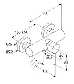 Kludi Bozz - Opbouw Douchekraan, Chroom 388310576 -Badkamer Luxe 21f3ba0a8a16be35f80a4476