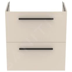 Ideal Standard I.Life S - Wastafelonderkast, 600x375x630 Mm, 2 Laden, Mat Zand T5293NF -Badkamer Luxe 224c962e6c86f541f86e00c0